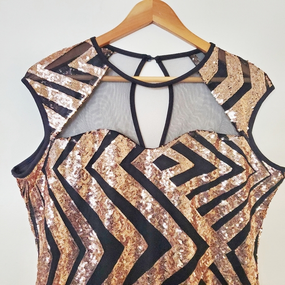 Gold Sequin Dress - Picture 2 of 5